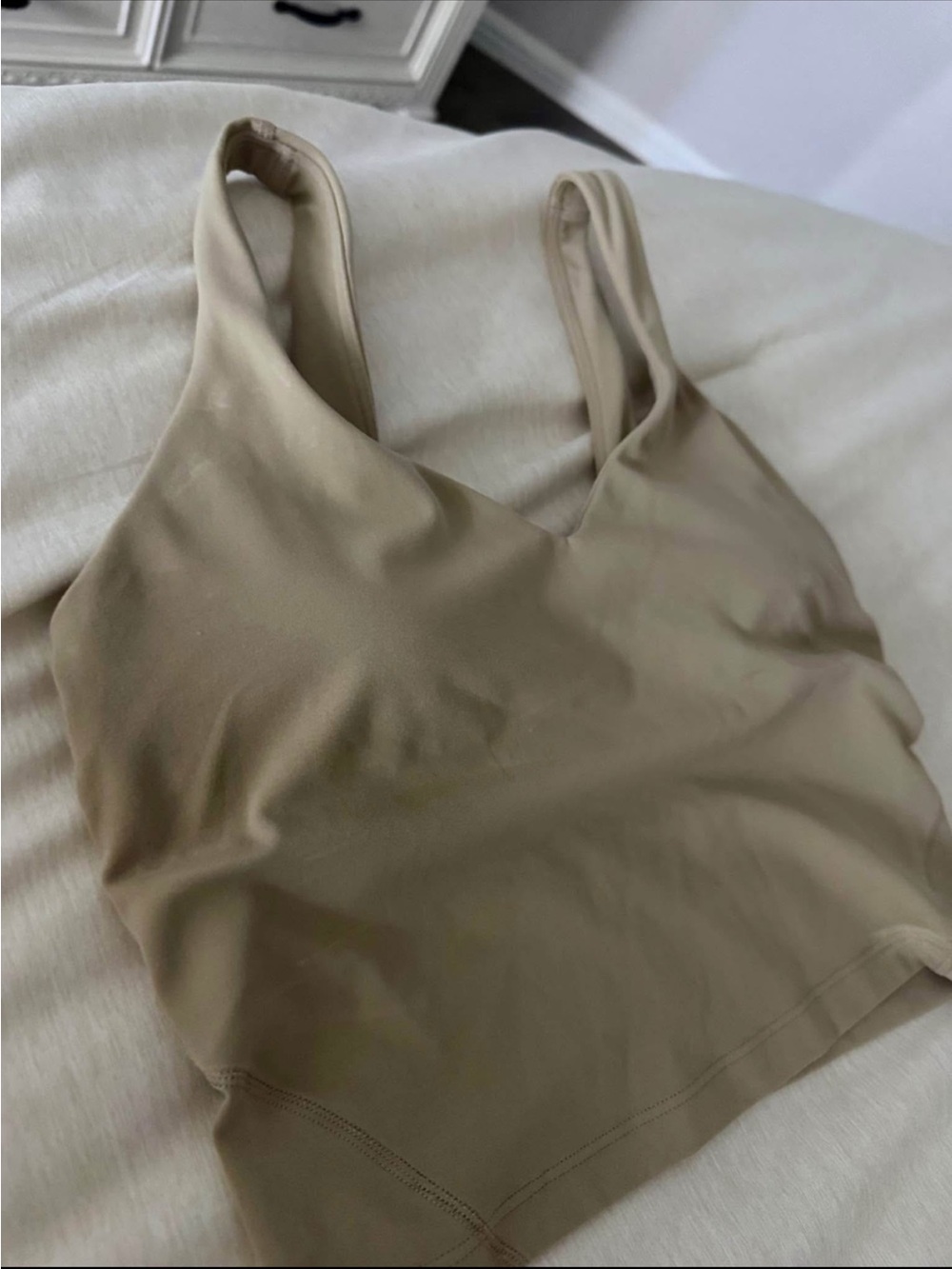 lululemon athletica Taupe Seamless Sports Bralette